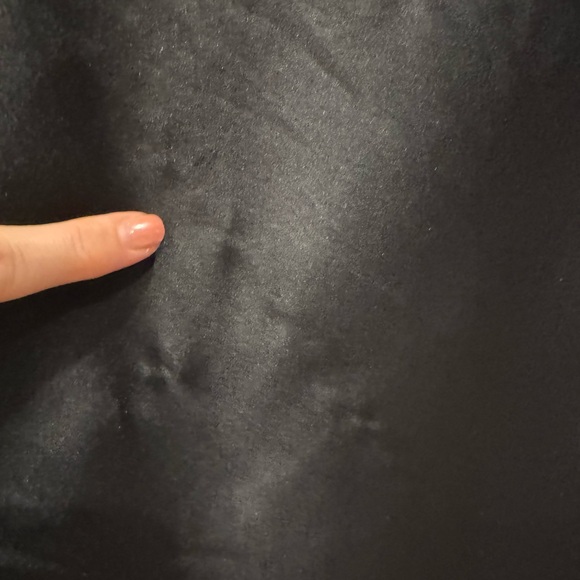 Free people black Cooper lace trim satin maxi dress - Picture 10 of 12